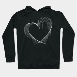 heart lines design Hoodie